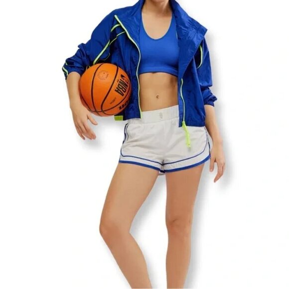 NWT Free People Movement Varsity Blues Blue Running Jacket - Picture 6 of 7